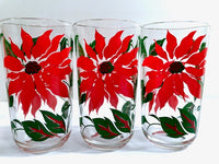 Load image into Gallery viewer, Vintage Poinsettia Glasses (Set of 8)
