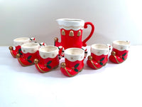 Load image into Gallery viewer, Napco Tom and Jerry Santa and Elf Boot 7-Piece Set
