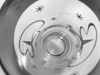 Load image into Gallery viewer, Mid-Century Silver Atomic Star Glasses (Set of 6)
