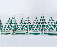 Load image into Gallery viewer, Georges Briard Signed Mid-Century Christmas Tree Double Old Fashion Glasses (Set of 4)
