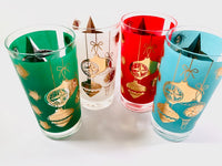 Load image into Gallery viewer, William A Meier Retro Christmas Glasses (Set of 4)
