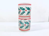 Load image into Gallery viewer, Culver Mid-Century Frosted Holly and Berry Glasses (Set of 2)
