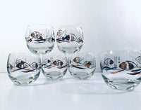 Load image into Gallery viewer, Mid-Century Here Fishy Fishy Roly Poly Glasses (Set of 6)
