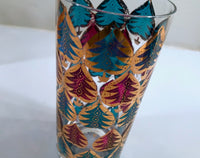 Load image into Gallery viewer, Culver Signed Mid-Century Jewel Toned Christmas Tree Highball Glasses (Set of 4)
