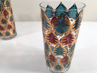 Load image into Gallery viewer, Culver Signed Mid-Century Jewel Toned Christmas Tree Highball Glasses (Set of 4)
