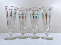 Load image into Gallery viewer, Libbey Mid-Century Staccato Pilsner Glasses (Set of 4)
