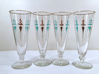 Load image into Gallery viewer, Libbey Mid-Century Staccato Pilsner Glasses (Set of 4)
