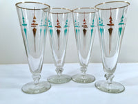 Load image into Gallery viewer, Libbey Mid-Century Staccato Pilsner Glasses (Set of 4)

