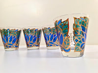 Load image into Gallery viewer, Georges Briard Signed Mid-Century Abstract Mosaic Double Old Fashion Glasses (Set of 4)
