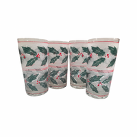 Load image into Gallery viewer, Culver Signed Mid-Century Frosted Holly and Berry Glasses (Set of 4)
