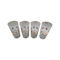Load image into Gallery viewer, Fred Press Signed Mid-Century Atomic Sunburst Highball Glasses (Set of 4)
