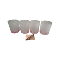 Load image into Gallery viewer, Georges Briard Signed Mid-Century Frosted Cherries Double Old Fashion Glasses (Set of 4)
