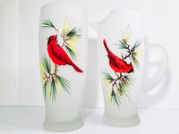 Load image into Gallery viewer, Gay Fad Mid-Century Cardinal and Pine Sprig 10-Piece Cocktail Bar Set
