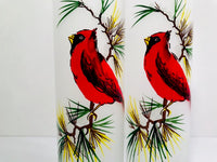 Load image into Gallery viewer, Gay Fad Mid-Century Cardinal and Pine Sprig Tall Collins Glasses (Set of 2)
