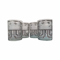 Load image into Gallery viewer, Georges Briard Signed Art Deco Double Old Fashion Glasses (Set of 4)

