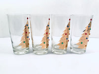 Load image into Gallery viewer, Culver Signed Mid-Century Jeweled Christmas Tree Highball Glasses (Set of 4)
