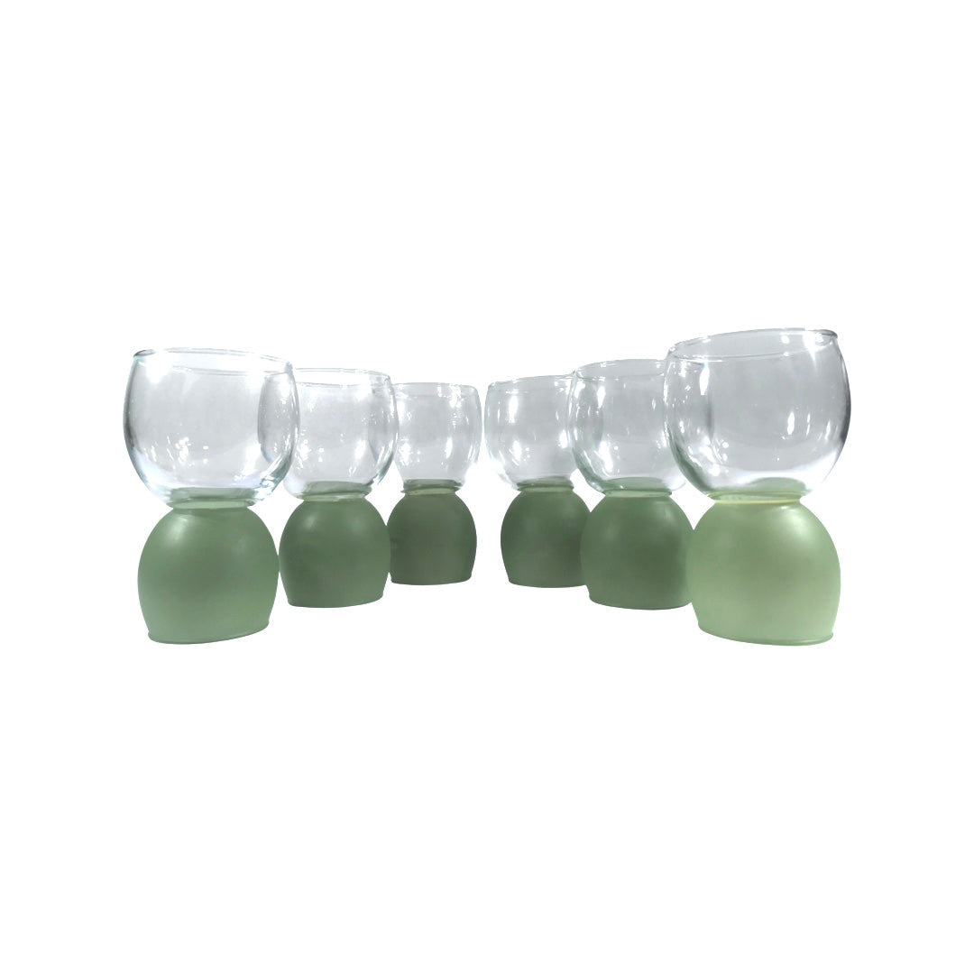 Jeannette Glassware Ring-A-Ding For Another Drink 6-Piece Set