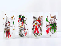 Load image into Gallery viewer, Federal Glass Gay Fad Design Angels Preparing for Christmas (Set of 8)
