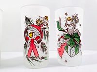 Load image into Gallery viewer, Federal Glass Gay Fad Design Angels Preparing for Christmas (Set of 8)
