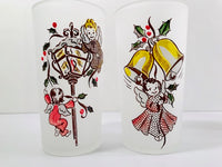 Load image into Gallery viewer, Federal Glass Gay Fad Design Angels Preparing for Christmas (Set of 8)
