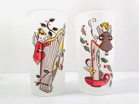 Load image into Gallery viewer, Federal Glass Gay Fad Design Angels Preparing for Christmas (Set of 8)
