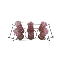 Load image into Gallery viewer, Fred Press Signed Mid-Century Lotus Flower Tipsy Tim 13 Piece Set
