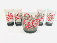Load image into Gallery viewer, Federal Glass Retro Pop Art 5-Piece Bar Set
