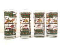 Load image into Gallery viewer, Vintage Fly Fishing Lure Highball Glasses (Set of 4)
