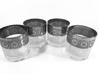 Load image into Gallery viewer, Culver Tyrol Mid-Century Silver and Frosted Cocktail Glasses (Set of 4)

