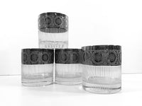 Load image into Gallery viewer, Culver Tyrol Mid-Century Silver and Frosted Cocktail Glasses (Set of 4)
