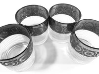 Load image into Gallery viewer, Culver Tyrol Mid-Century Silver and Frosted Cocktail Glasses (Set of 4)
