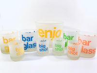 Load image into Gallery viewer, Morgan Signed Retro Frosted 9-Piece Bar Set
