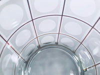 Load image into Gallery viewer, Culver Signed Gold Square with Frosted Circle Double Old Fashion Glasses (Set of 6)
