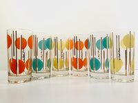 Load image into Gallery viewer, Fred Press Signed Panton Style Atomic Dots Highball Glasses (Set of 6)
