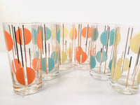 Load image into Gallery viewer, Fred Press Signed Panton Style Atomic Dots Highball Glasses (Set of 6)
