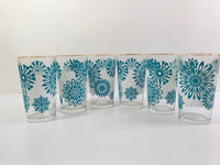 Mid Century Turquoise and Gold Drink Set – Duckwells