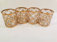 Load image into Gallery viewer, Imperial Glass Mid-Century Sortijas De Oro Double Old Fashion Glasses (Set of 4)
