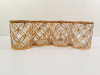 Load image into Gallery viewer, Imperial Glass Mid-Century Sortijas De Oro Double Old Fashion Glasses (Set of 4)
