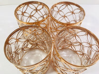Load image into Gallery viewer, Imperial Glass Mid-Century Sortijas De Oro Double Old Fashion Glasses (Set of 4)
