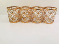 Load image into Gallery viewer, Imperial Glass Mid-Century Sortijas De Oro Double Old Fashion Glasses (Set of 4)
