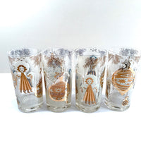 Load image into Gallery viewer, Mid-Century Christmas Angels Highball Glasses (Set of 4)
