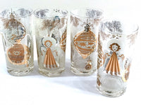 Load image into Gallery viewer, Mid-Century Christmas Angels Highball Glasses (Set of 4)
