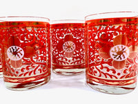 Load image into Gallery viewer, Georges Briard Signed Imperial Brocade Double Old Fashion Glasses (Set of 6)
