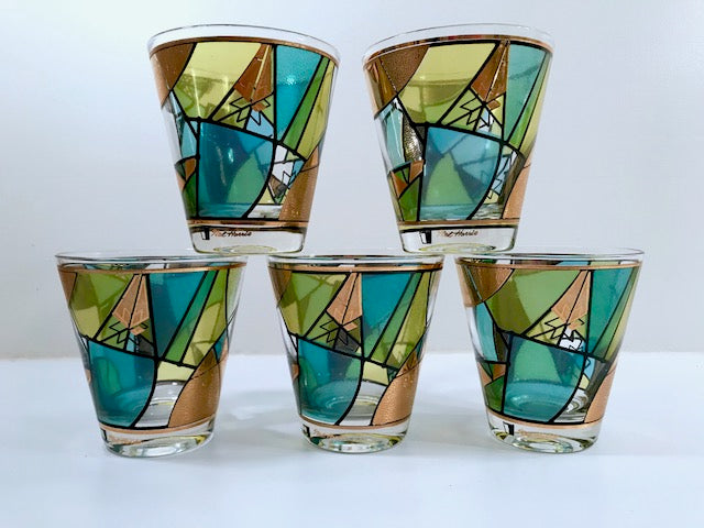 Vintage Mid Century outlet Ned Harris Cera Pineapple Whiskey Glasses, Shot Glasses, Set of 4, Rare Find, Free Shipping