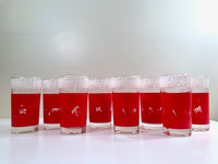 Load image into Gallery viewer, Libbey Mid-Century Reindeer Christmas Glasses - Rare Stock Pattern (Set of 8)
