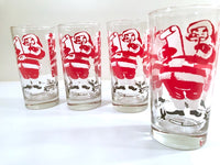 Load image into Gallery viewer, Mid-Century Santa Highball Glasses (Set of 4)
