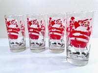 Load image into Gallery viewer, Mid-Century Santa Highball Glasses (Set of 4)
