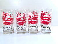 Load image into Gallery viewer, Mid-Century Santa Highball Glasses (Set of 4)
