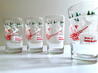 Load image into Gallery viewer, Libbey Mid-Century Santa &amp; Reindeer At The North Pole Glasses (Set of 4)
