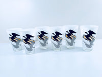 Load image into Gallery viewer, Gay Fad Glass Mid-Century Mod Birds In Flight Glasses (Set of 6)
